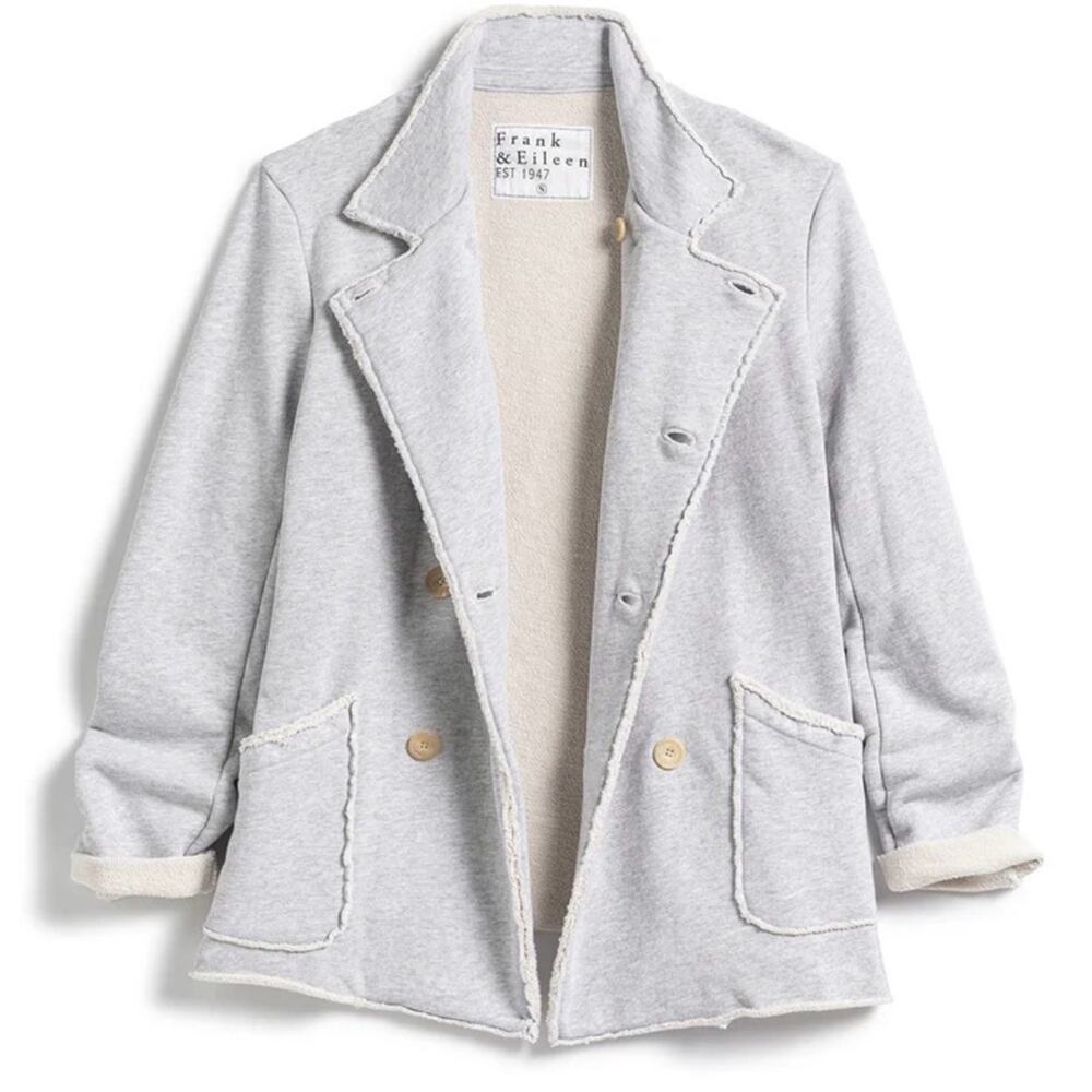 NWOT Frank & Eileen Belfast Sweatshirt Peacoat Triple Fleece Gray XS